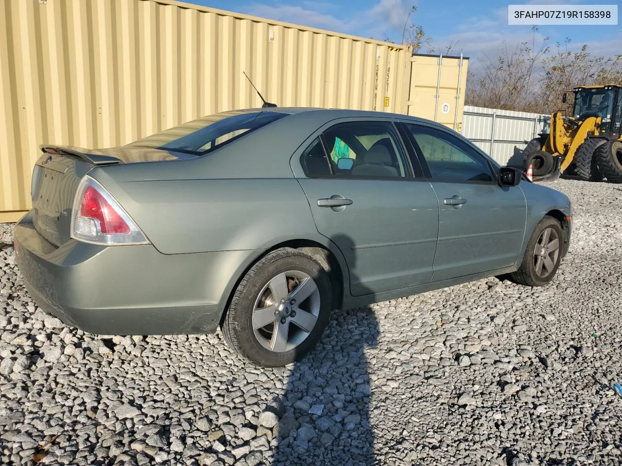 2009 Ford Fusion Se VIN: 3FAHP07Z19R158398 Lot: 79615454