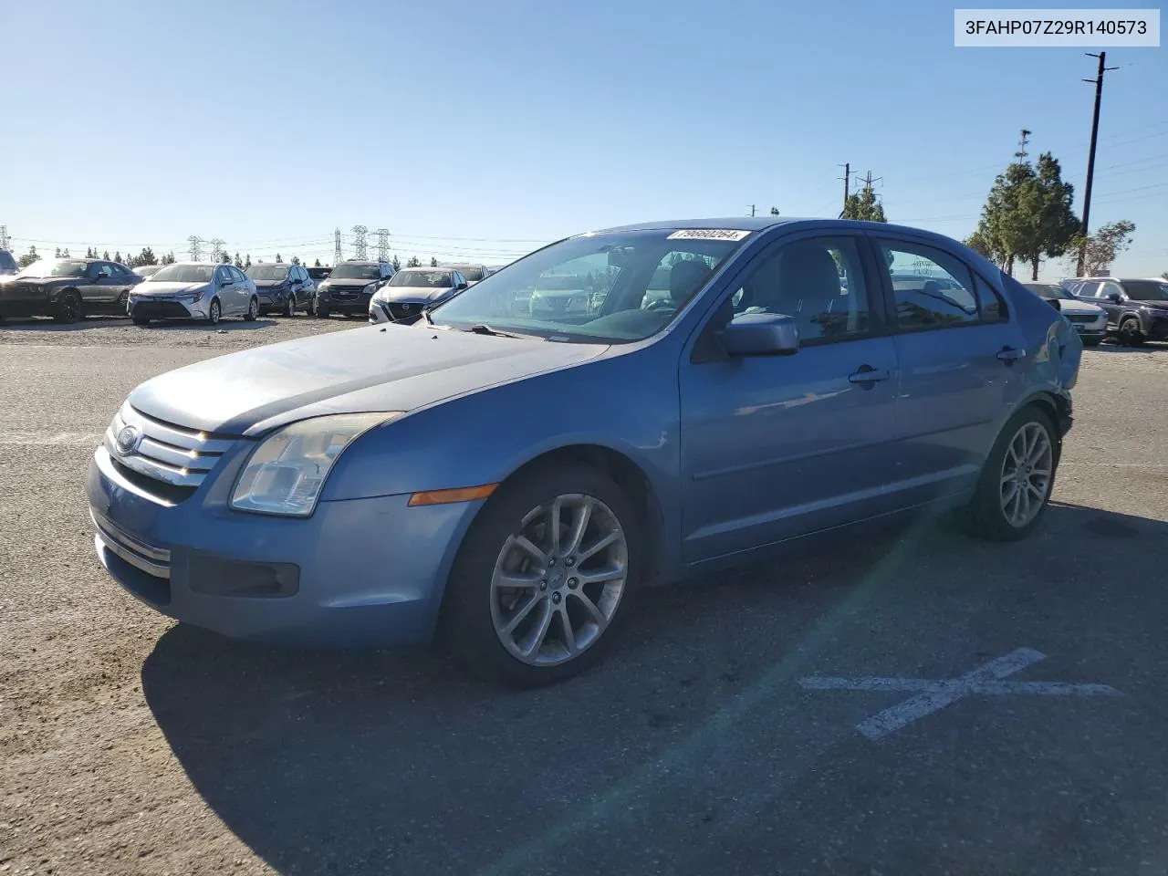 2009 Ford Fusion Se VIN: 3FAHP07Z29R140573 Lot: 79660264