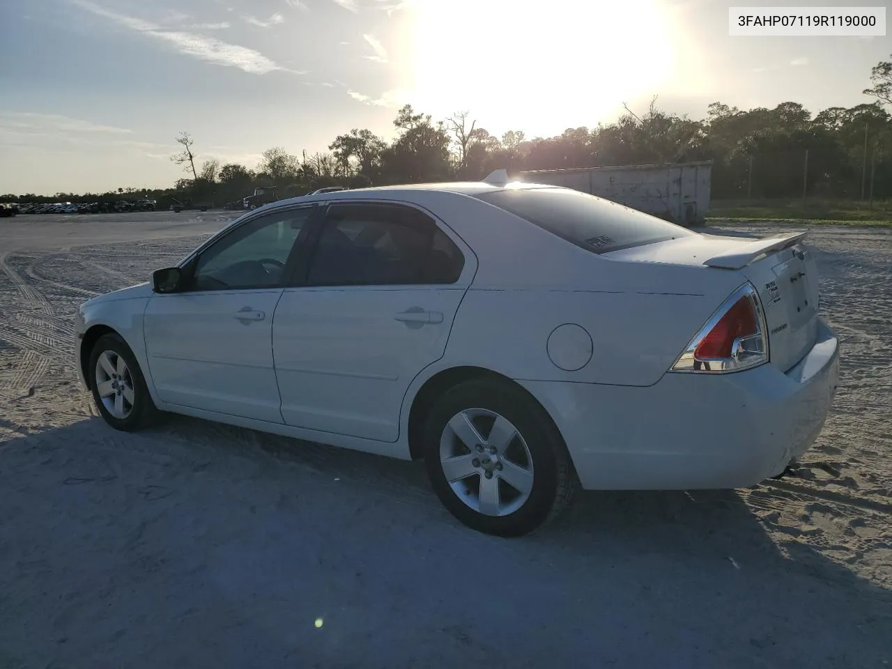 2009 Ford Fusion Se VIN: 3FAHP07119R119000 Lot: 80881734