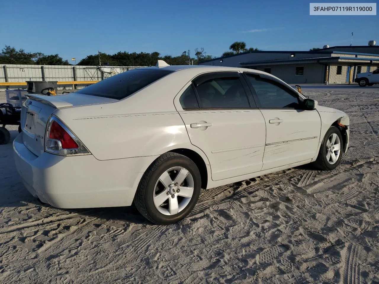 2009 Ford Fusion Se VIN: 3FAHP07119R119000 Lot: 80881734