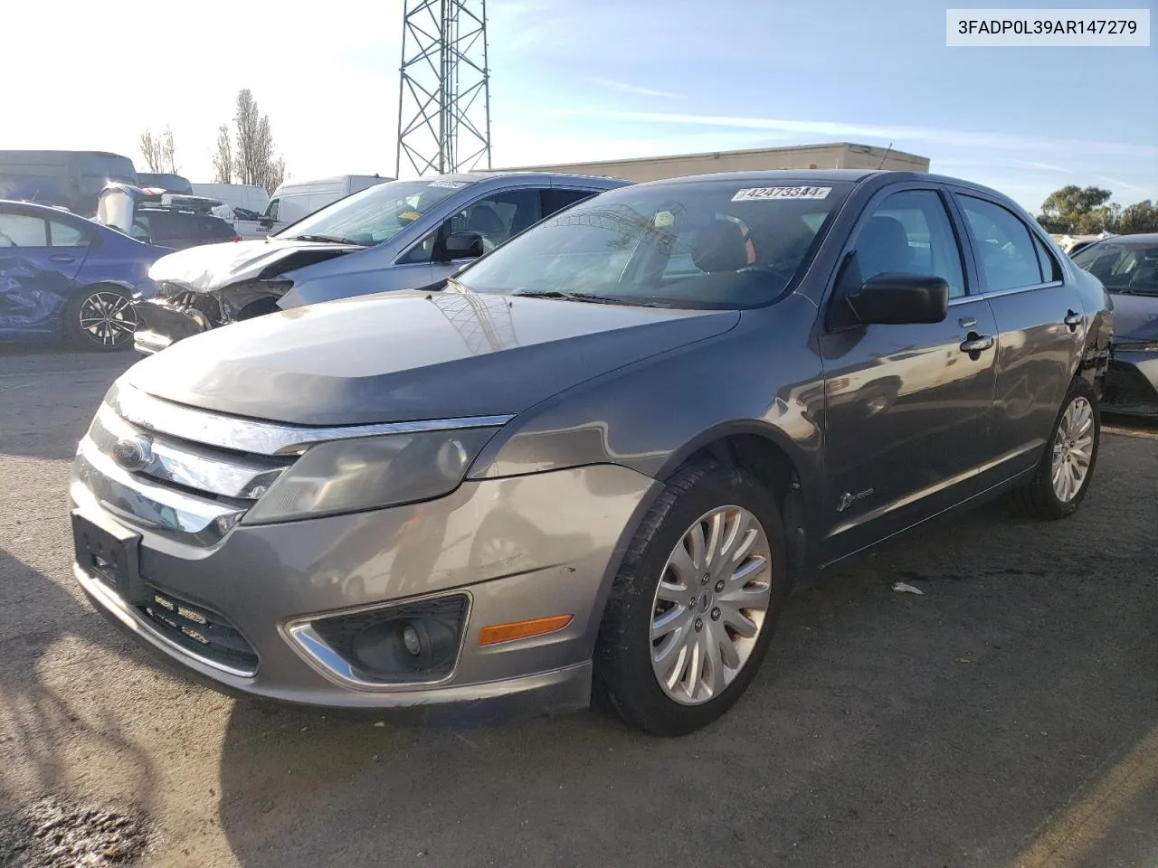 2010 Ford Fusion Hybrid VIN: 3FADP0L39AR147279 Lot: 42473344