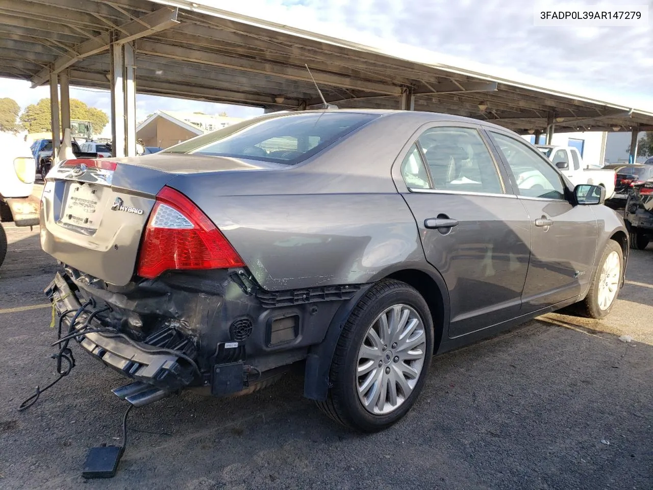 2010 Ford Fusion Hybrid VIN: 3FADP0L39AR147279 Lot: 42473344