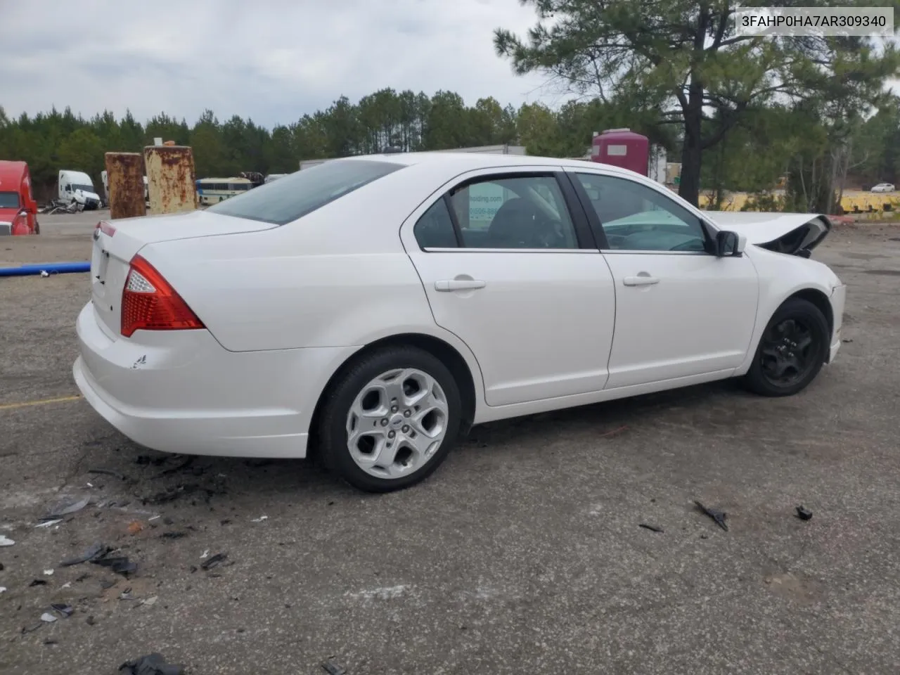 2010 Ford Fusion Se VIN: 3FAHP0HA7AR309340 Lot: 44571094