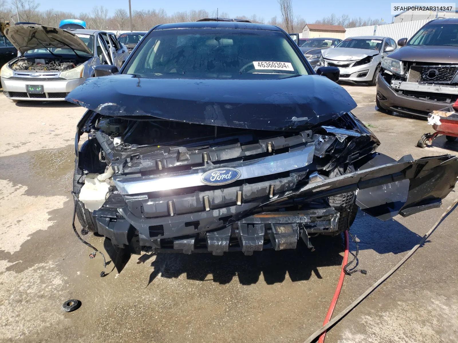 2010 Ford Fusion Se VIN: 3FAHP0HA2AR314347 Lot: 46360304