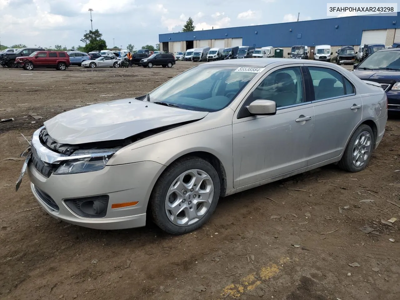 2010 Ford Fusion Se VIN: 3FAHP0HAXAR243298 Lot: 55538584