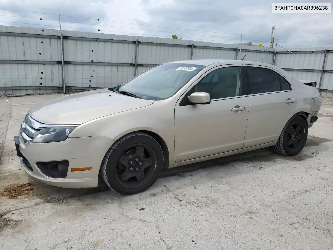 2010 Ford Fusion Se VIN: 3FAHP0HA0AR396238 Lot: 56240784