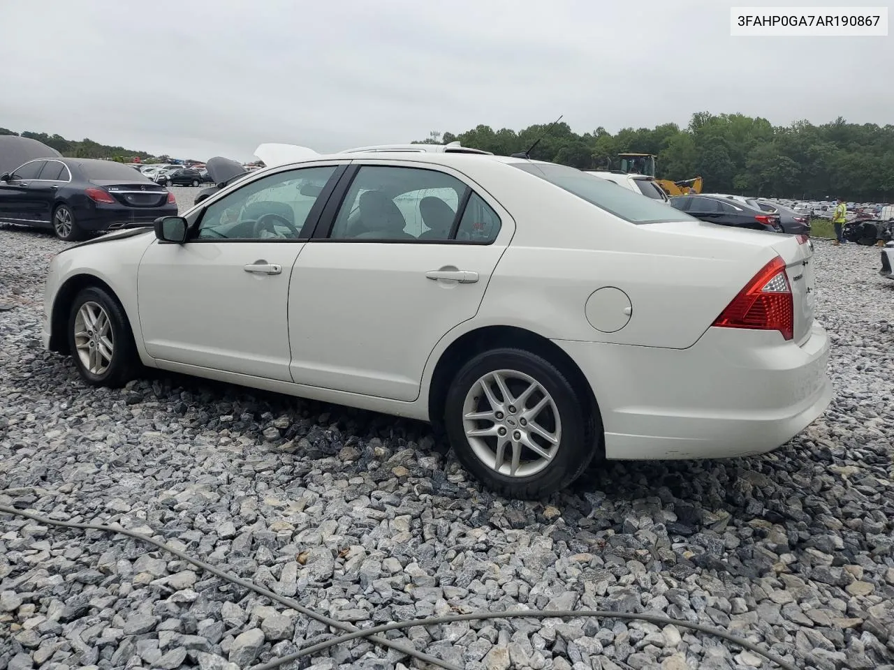 2010 Ford Fusion S VIN: 3FAHP0GA7AR190867 Lot: 56842854