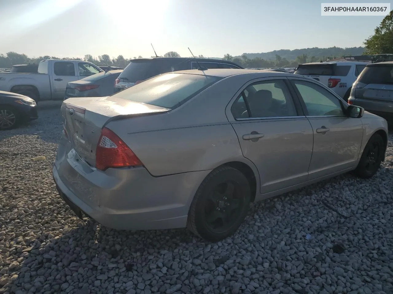 2010 Ford Fusion Se VIN: 3FAHP0HA4AR160367 Lot: 59280614