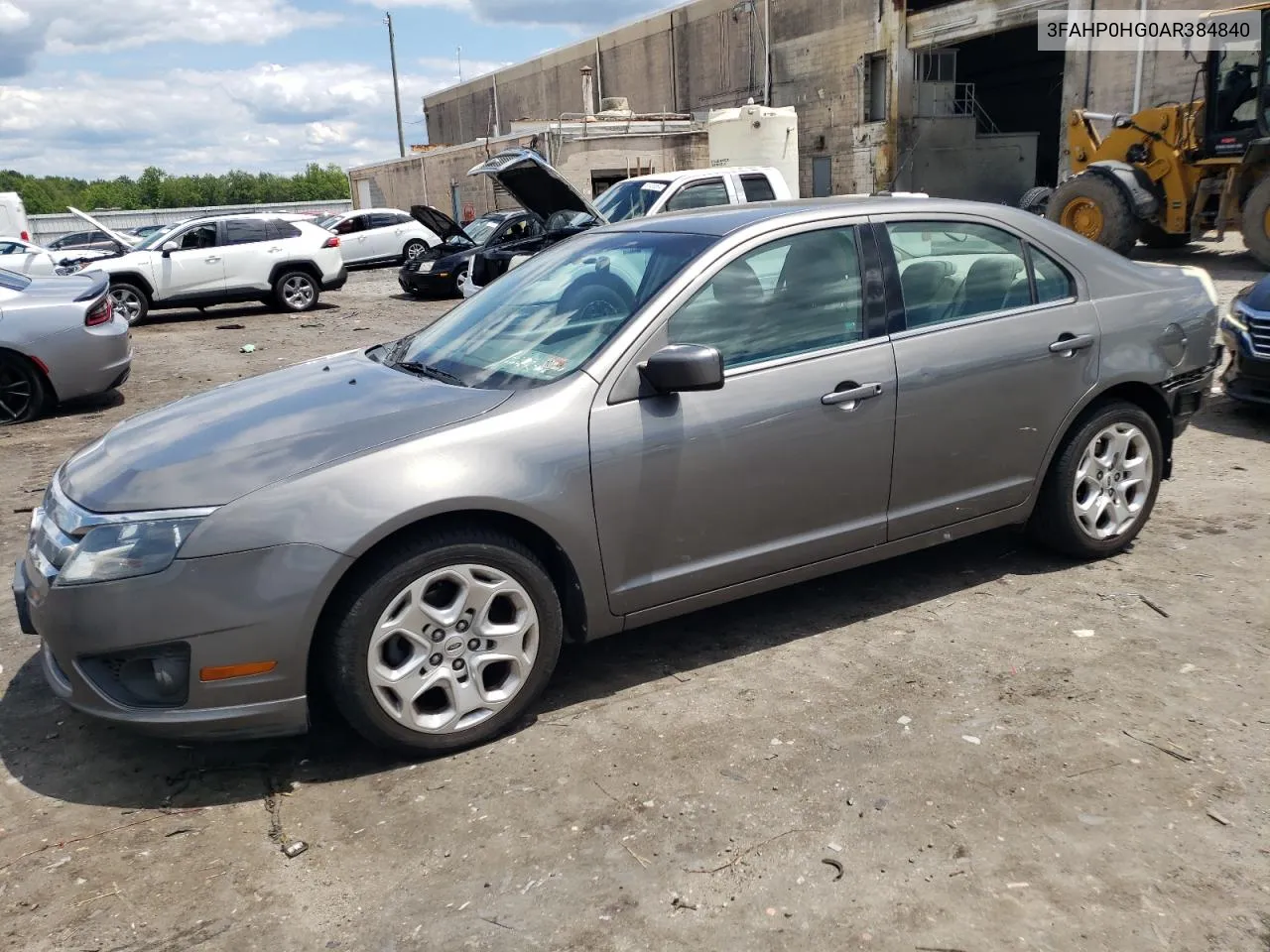 2010 Ford Fusion Se VIN: 3FAHP0HG0AR384840 Lot: 59614694