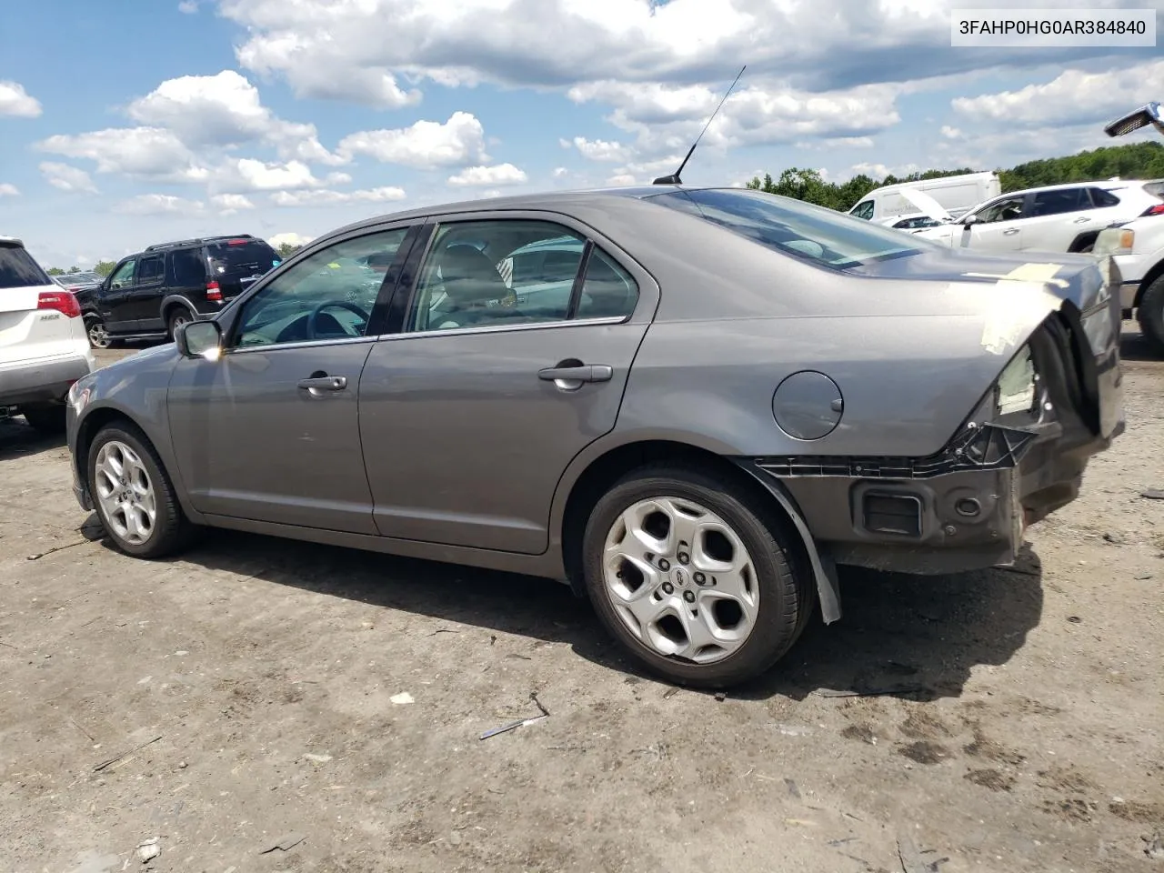 2010 Ford Fusion Se VIN: 3FAHP0HG0AR384840 Lot: 59614694