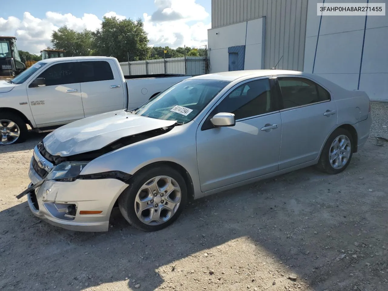 2010 Ford Fusion Se VIN: 3FAHP0HA8AR271455 Lot: 60147294