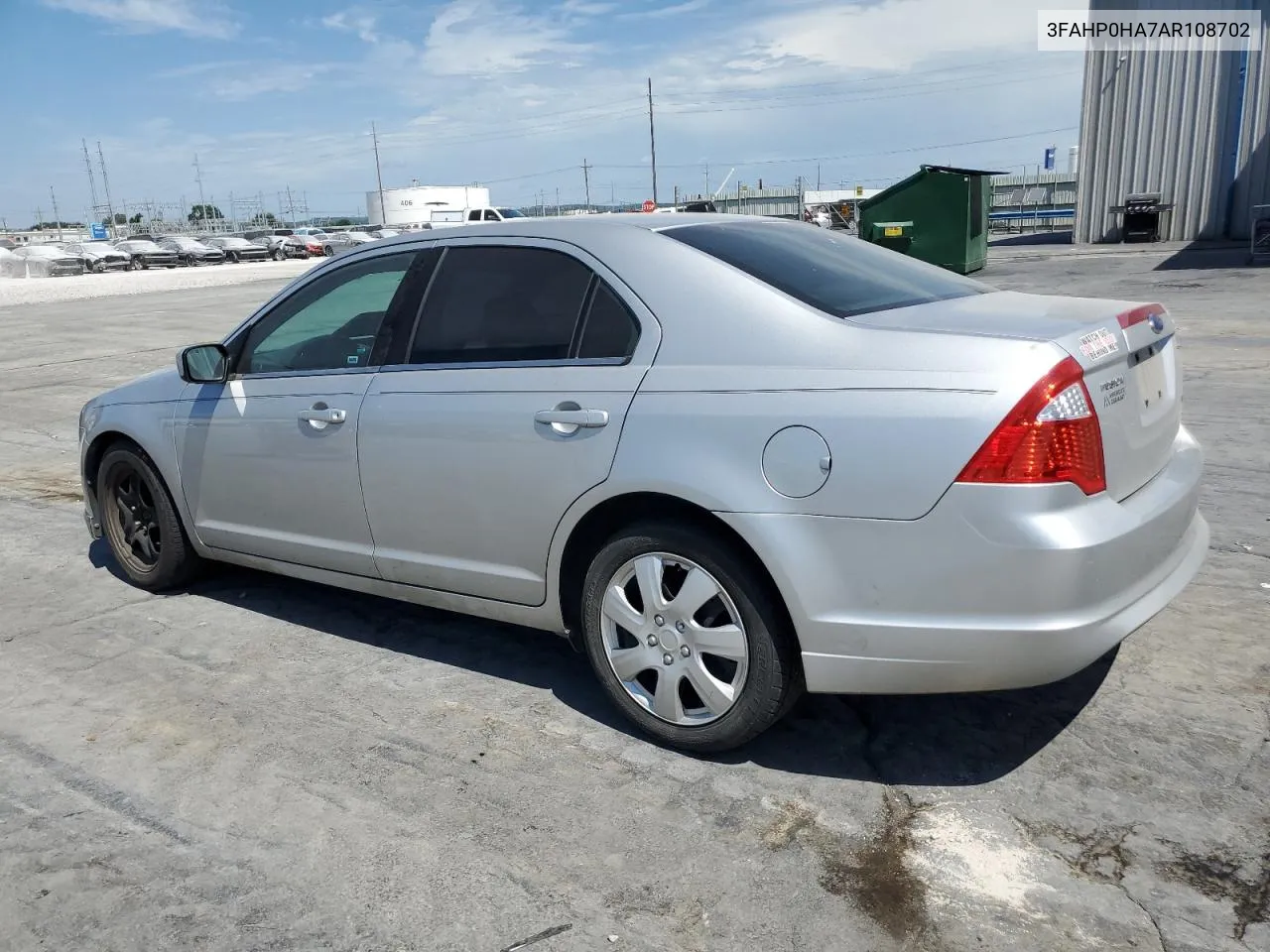 2010 Ford Fusion Se VIN: 3FAHP0HA7AR108702 Lot: 60480144