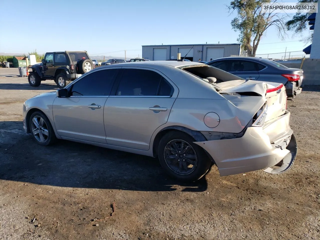 2010 Ford Fusion Se VIN: 3FAHP0HG8AR258712 Lot: 61949374