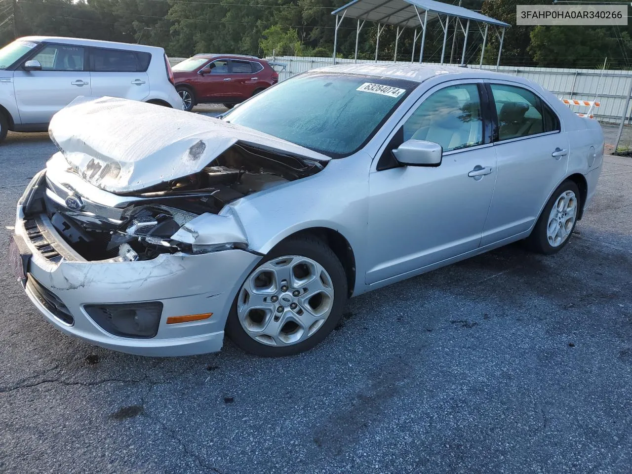 2010 Ford Fusion Se VIN: 3FAHP0HA0AR340266 Lot: 63284074