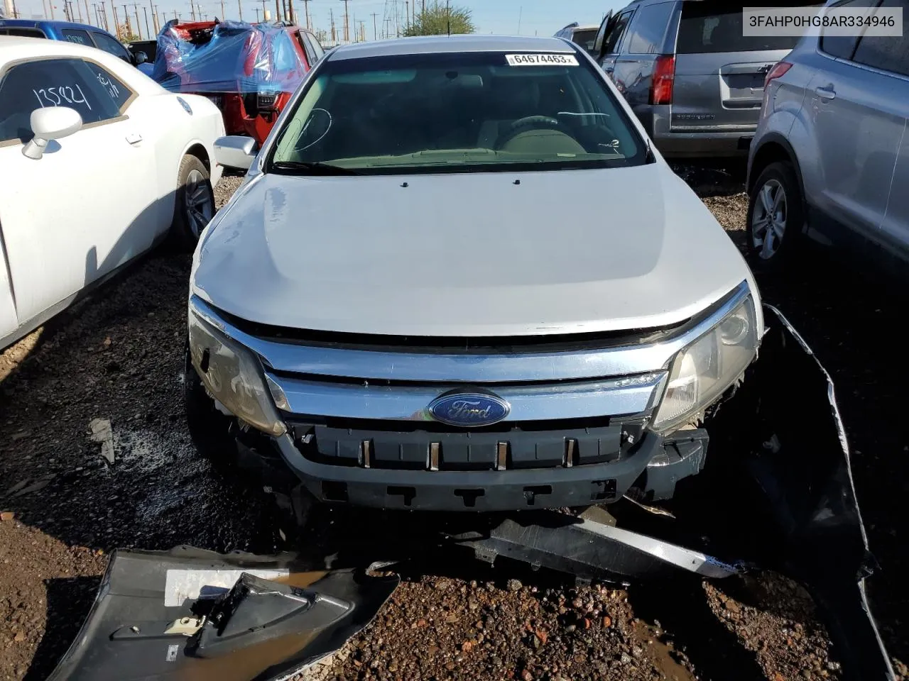 2010 Ford Fusion Se VIN: 3FAHP0HG8AR334946 Lot: 64674463