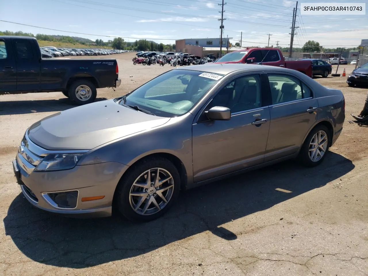 2010 Ford Fusion Sel VIN: 3FAHP0CG3AR410743 Lot: 65172444