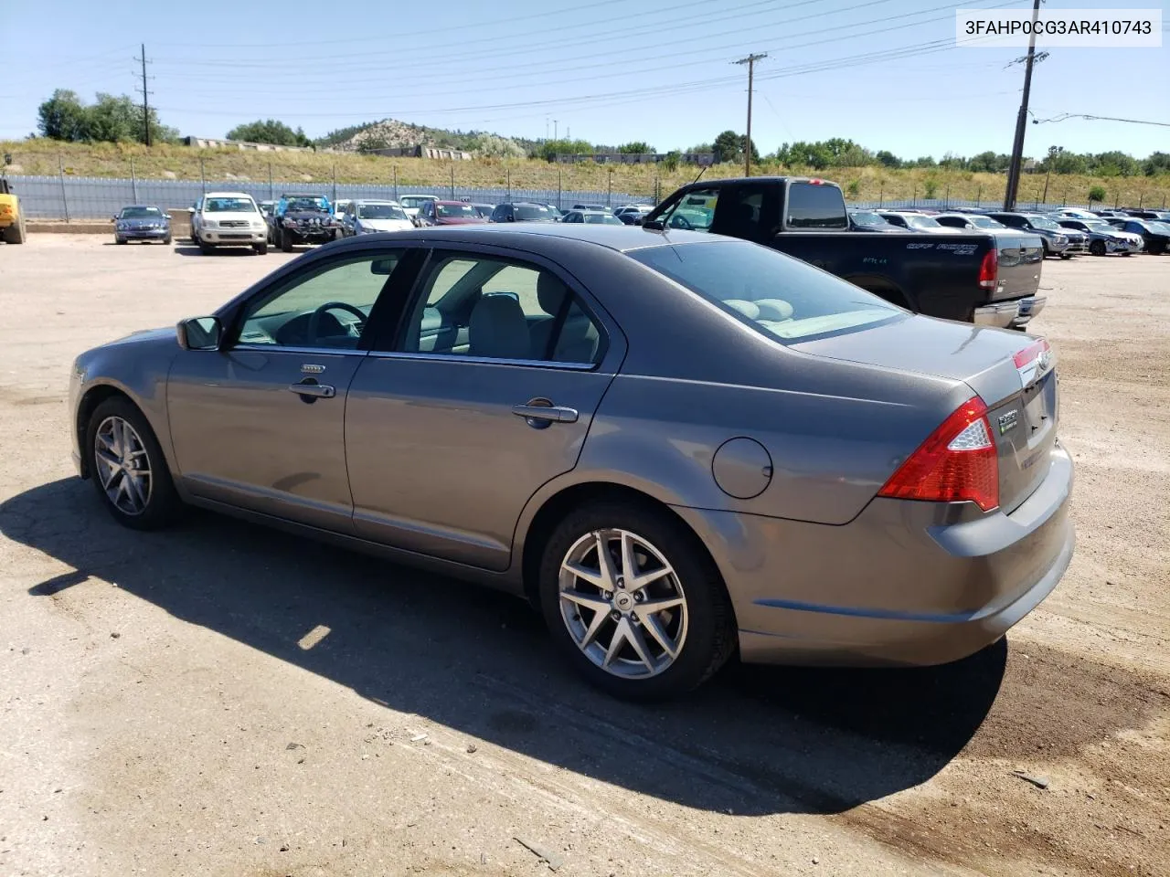 2010 Ford Fusion Sel VIN: 3FAHP0CG3AR410743 Lot: 65172444