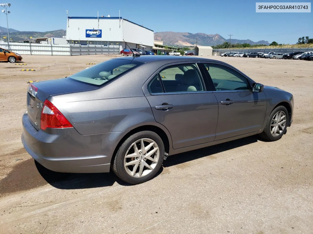 2010 Ford Fusion Sel VIN: 3FAHP0CG3AR410743 Lot: 65172444