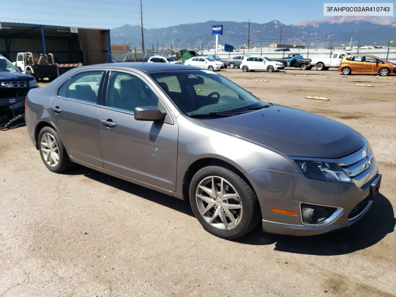 2010 Ford Fusion Sel VIN: 3FAHP0CG3AR410743 Lot: 65172444