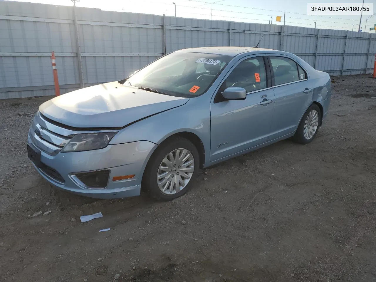 2010 Ford Fusion Hybrid VIN: 3FADP0L34AR180755 Lot: 66302894