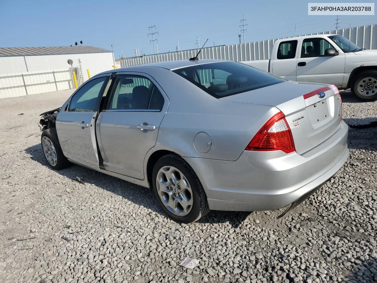 2010 Ford Fusion Se VIN: 3FAHP0HA3AR203788 Lot: 67349384