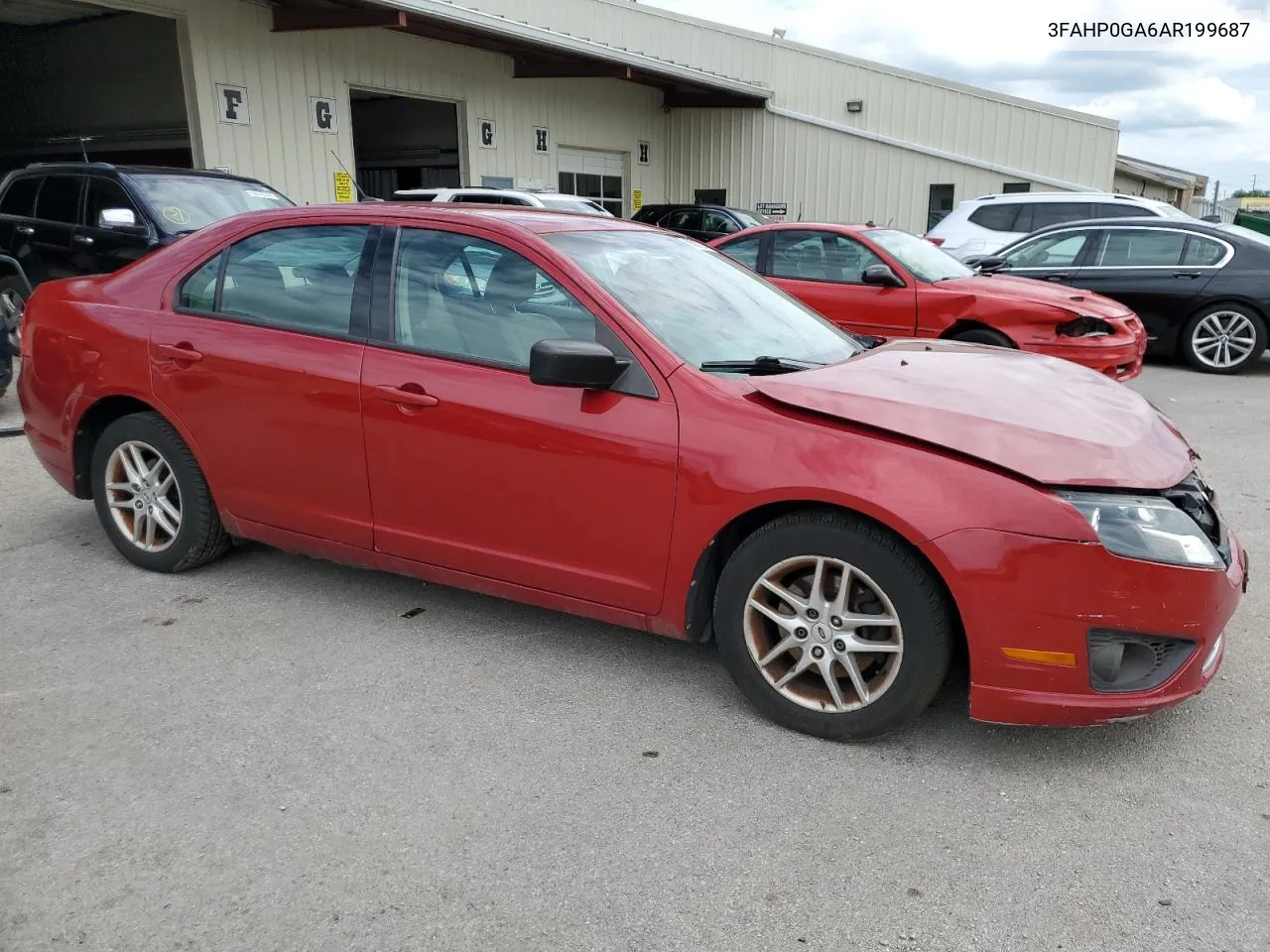 2010 Ford Fusion S VIN: 3FAHP0GA6AR199687 Lot: 68507284