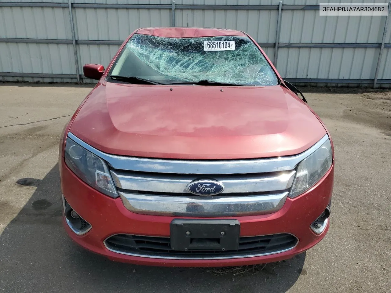 2010 Ford Fusion Sel VIN: 3FAHP0JA7AR304682 Lot: 68510104