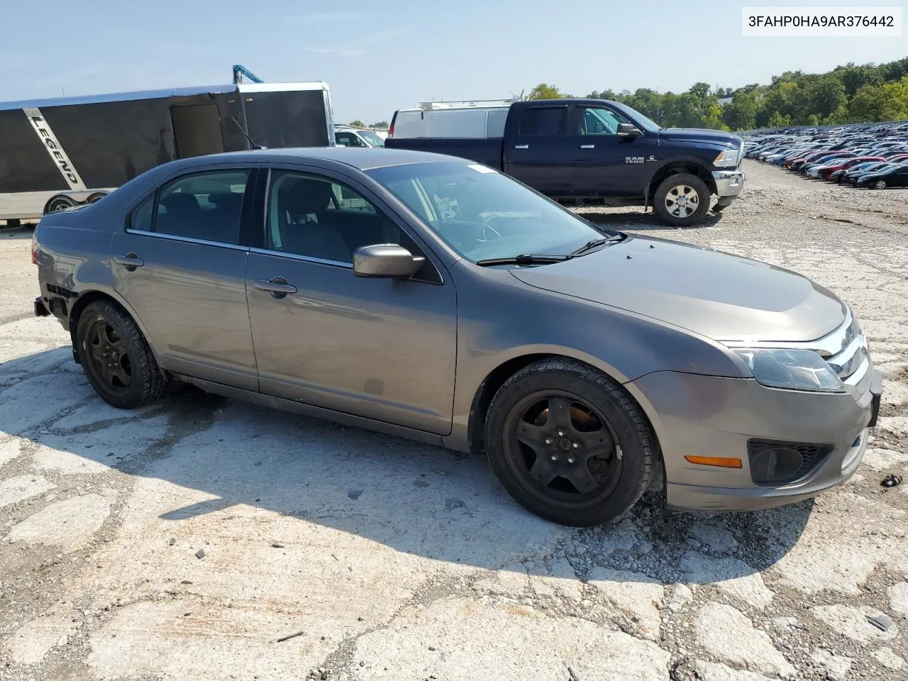 2010 Ford Fusion Se VIN: 3FAHP0HA9AR376442 Lot: 69188674