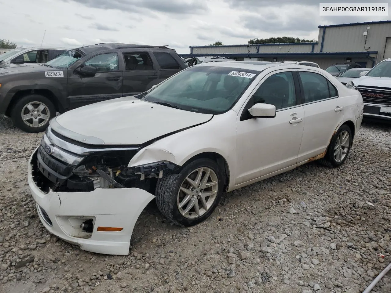 2010 Ford Fusion Sel VIN: 3FAHP0CG8AR119185 Lot: 69243014