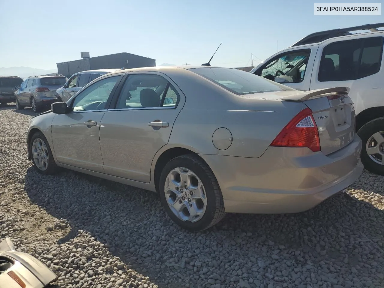 2010 Ford Fusion Se VIN: 3FAHP0HA5AR388524 Lot: 69521904