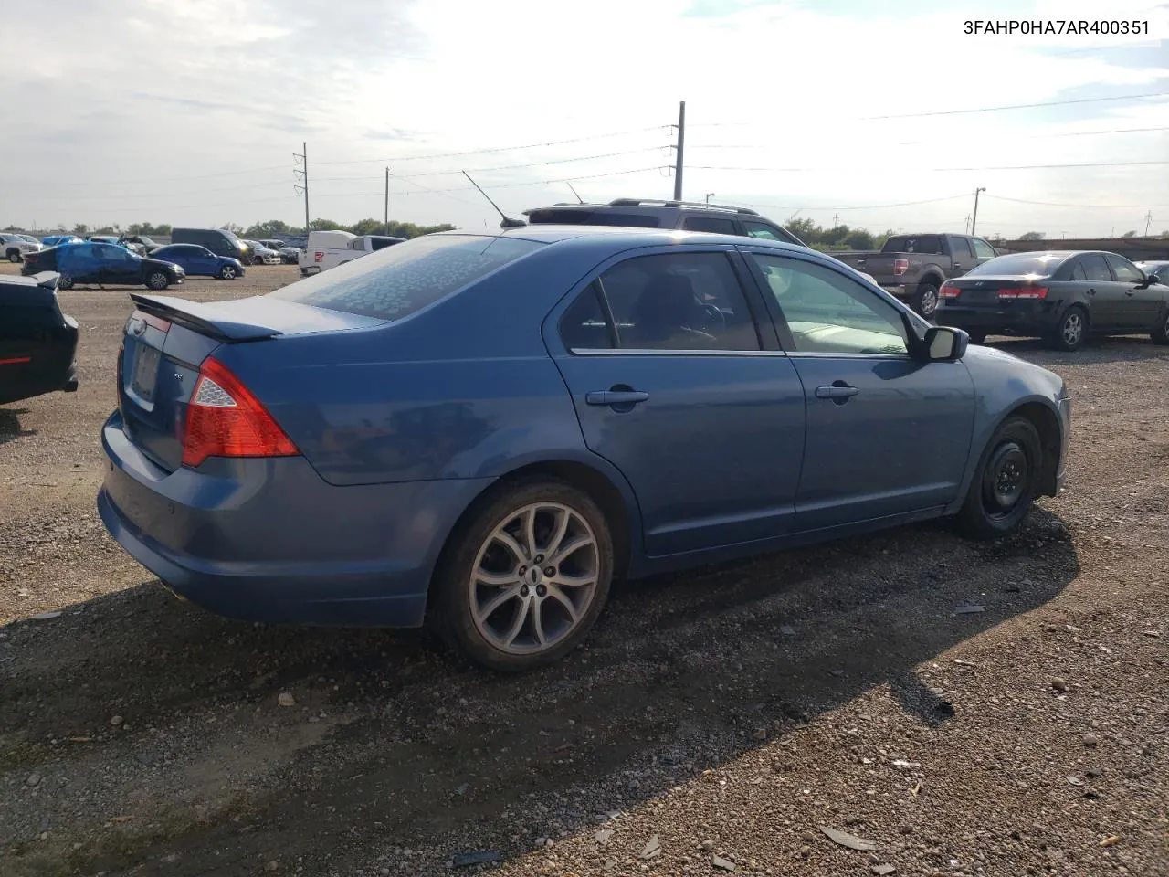 2010 Ford Fusion Se VIN: 3FAHP0HA7AR400351 Lot: 69897624