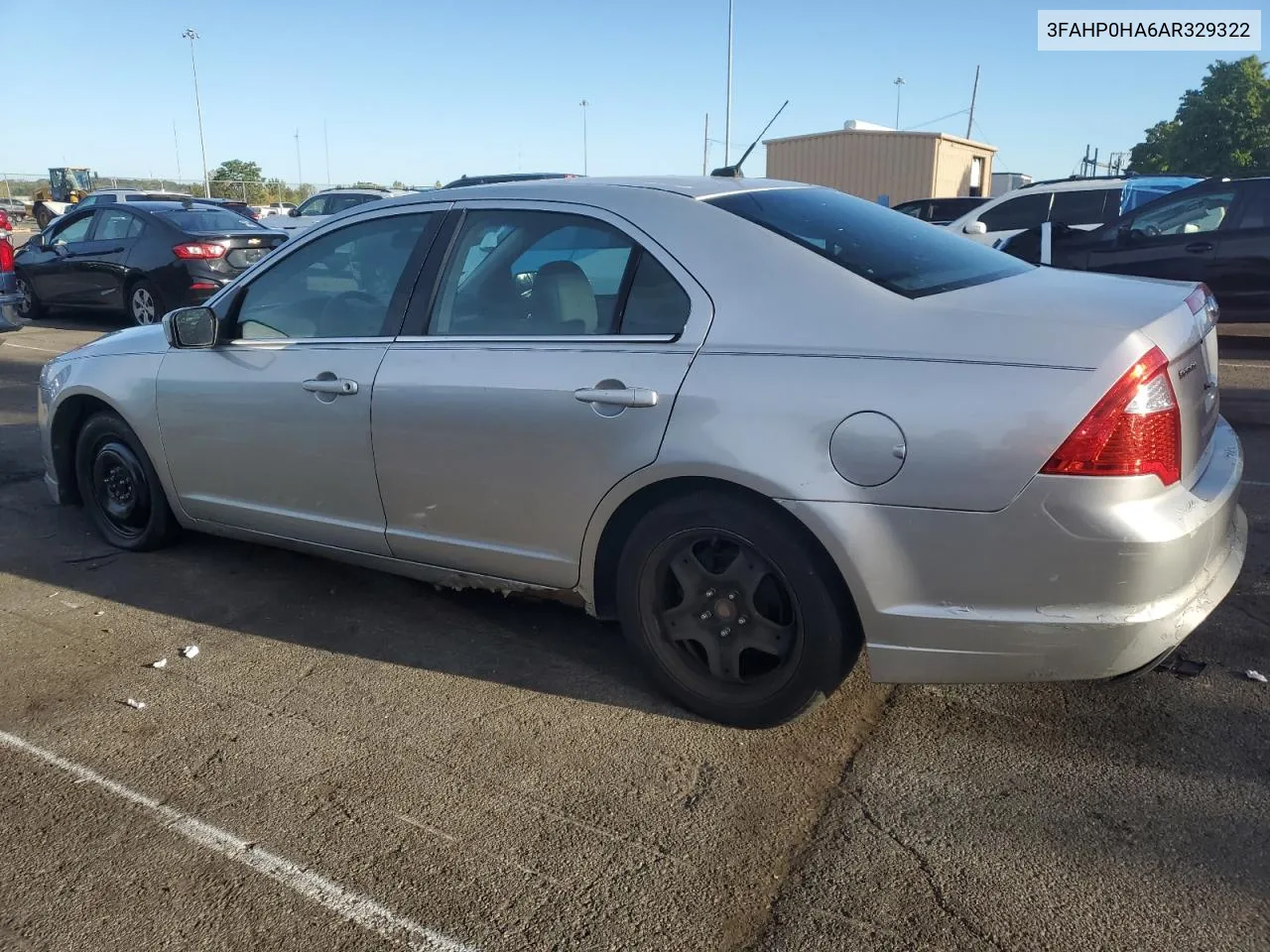 2010 Ford Fusion Se VIN: 3FAHP0HA6AR329322 Lot: 69969364