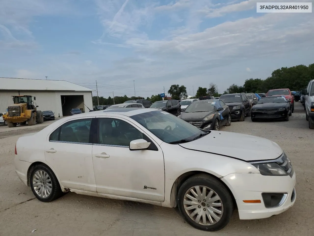 2010 Ford Fusion Hybrid VIN: 3FADP0L32AR401950 Lot: 70184274