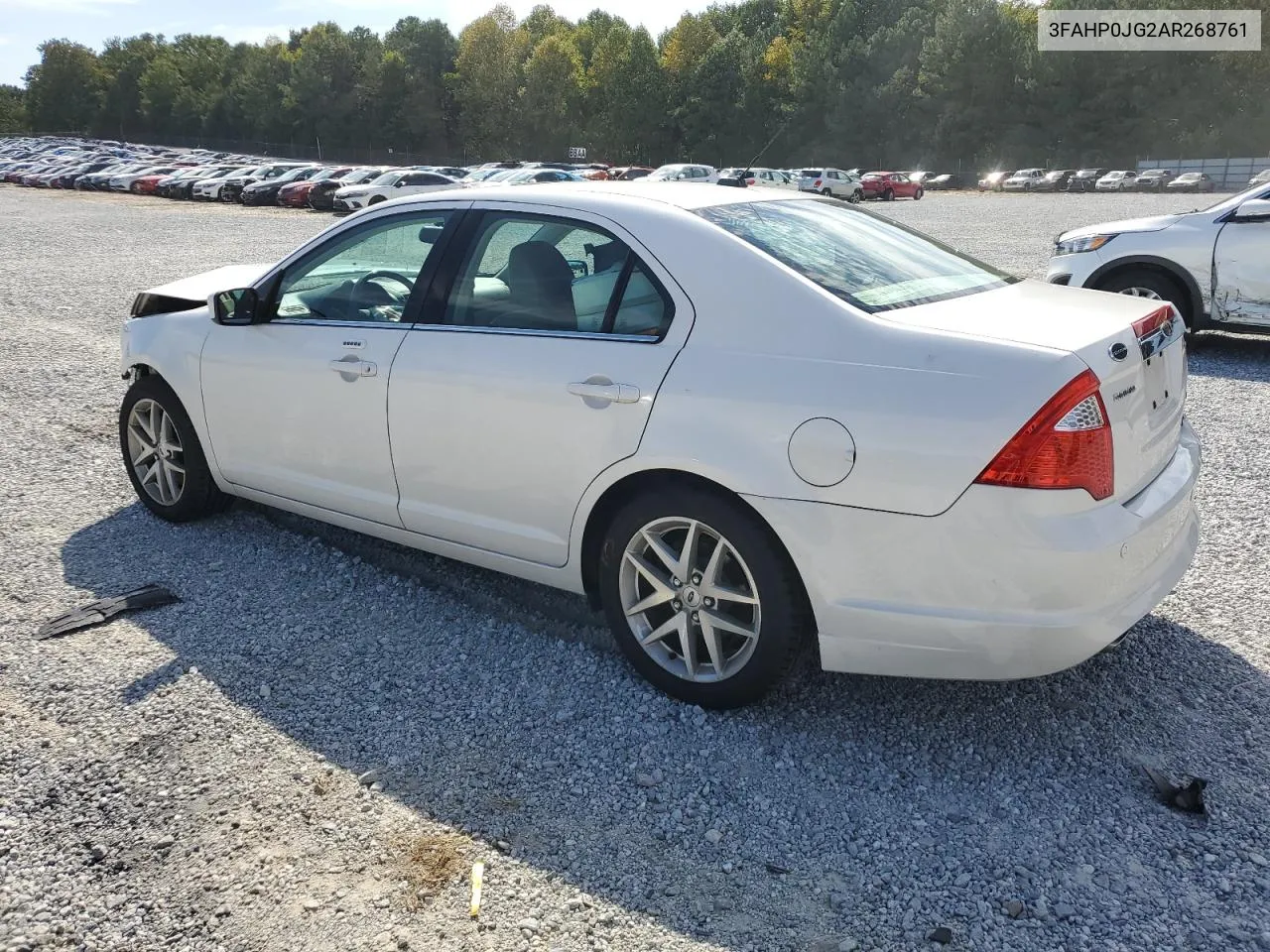 2010 Ford Fusion Sel VIN: 3FAHP0JG2AR268761 Lot: 70186004