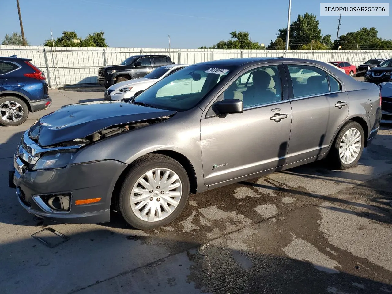 2010 Ford Fusion Hybrid VIN: 3FADP0L39AR255756 Lot: 70226494