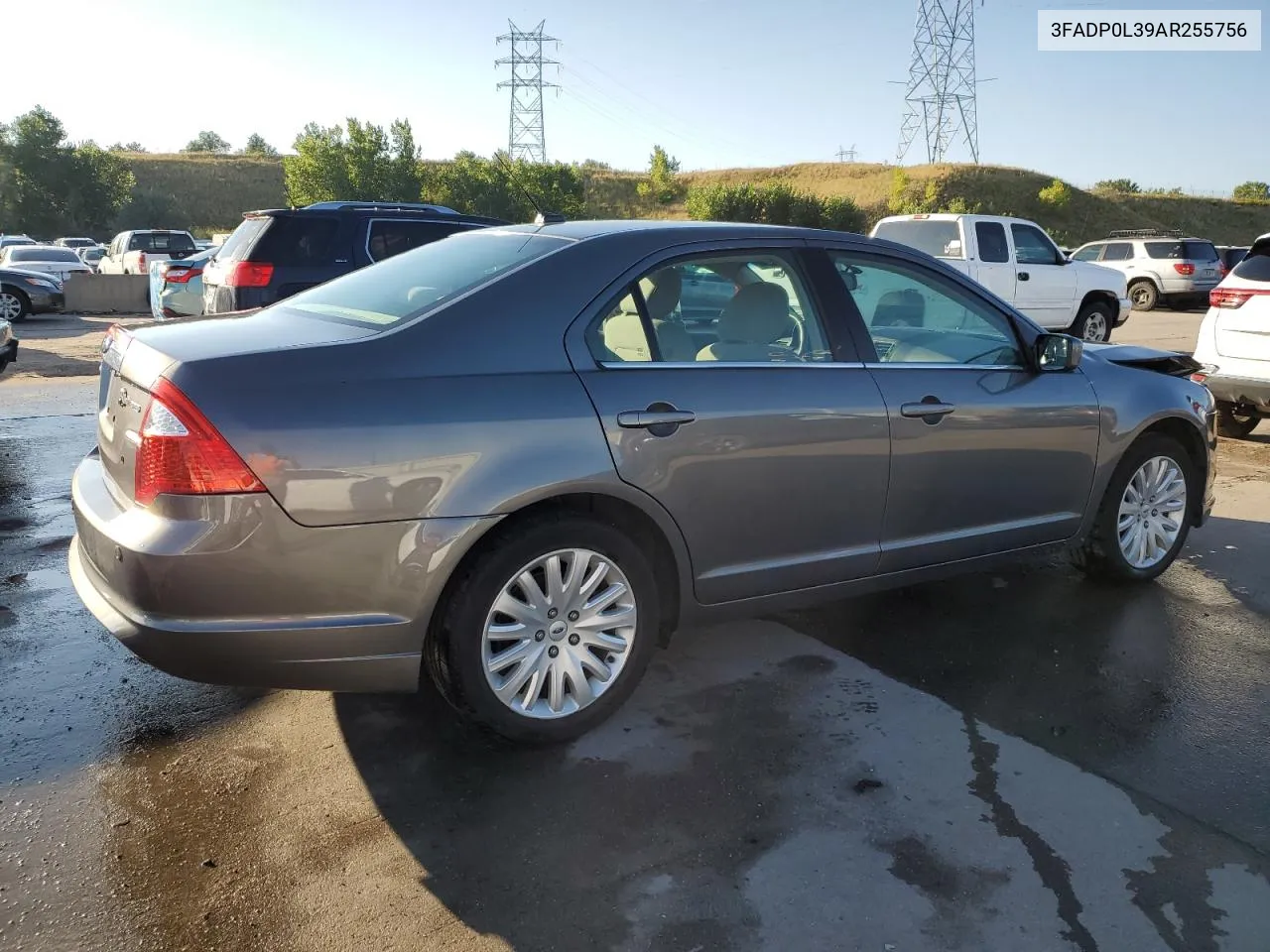 2010 Ford Fusion Hybrid VIN: 3FADP0L39AR255756 Lot: 70226494