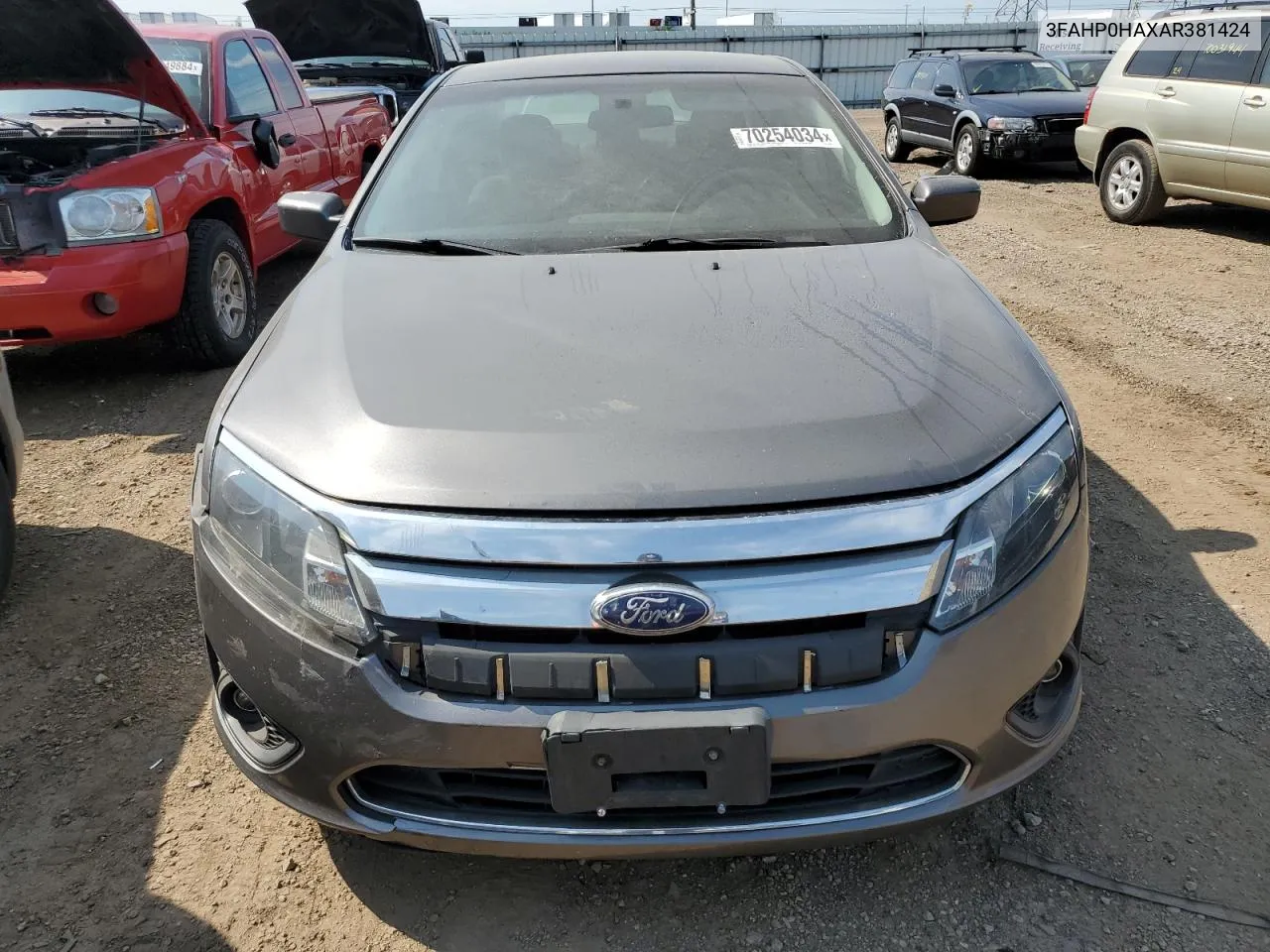 2010 Ford Fusion Se VIN: 3FAHP0HAXAR381424 Lot: 70254034