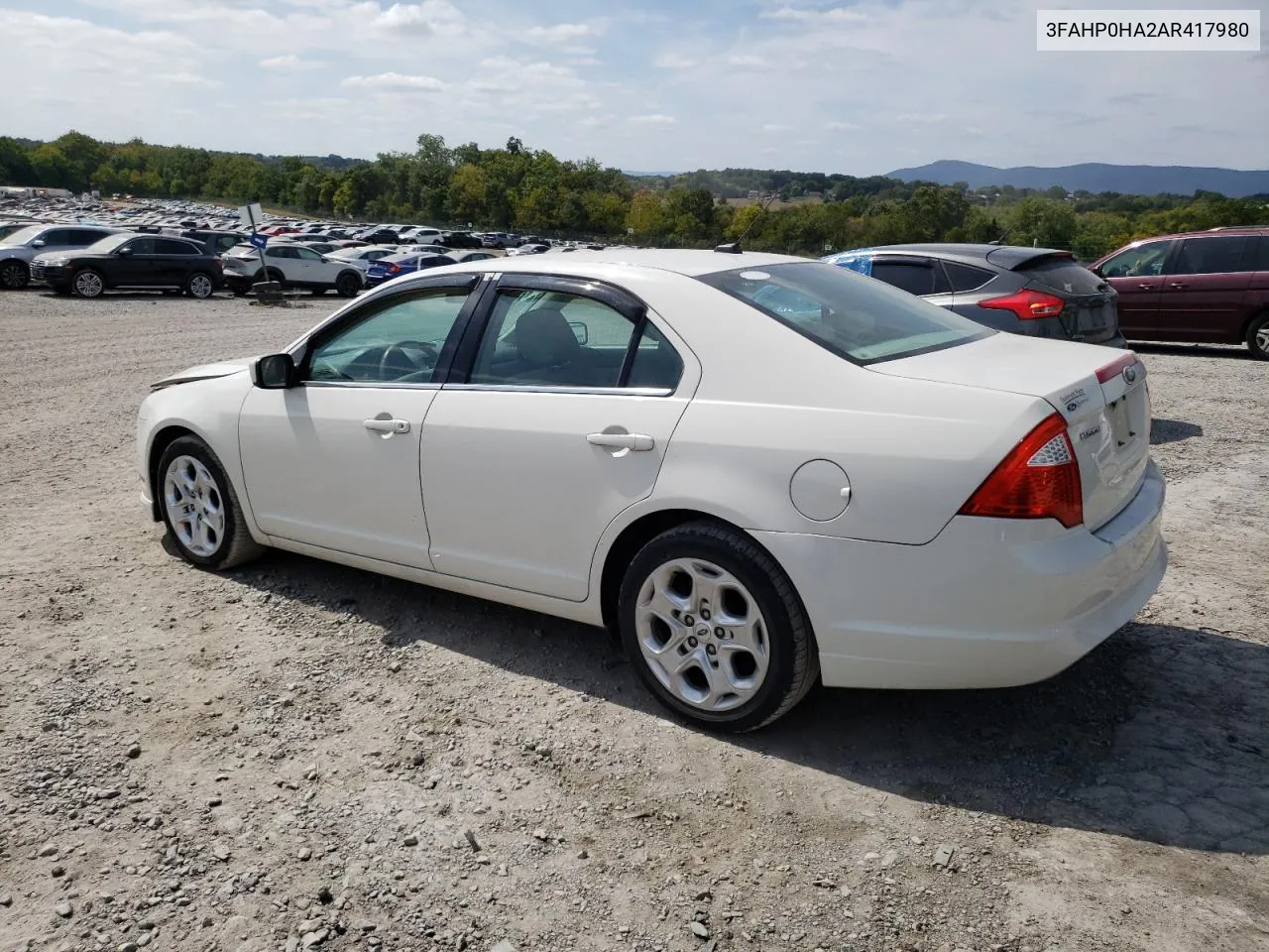 2010 Ford Fusion Se VIN: 3FAHP0HA2AR417980 Lot: 70409494