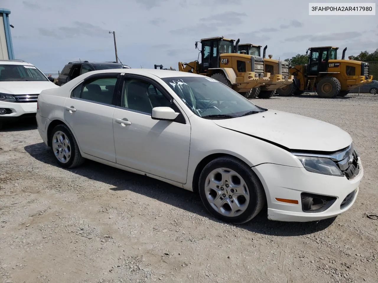 2010 Ford Fusion Se VIN: 3FAHP0HA2AR417980 Lot: 70409494