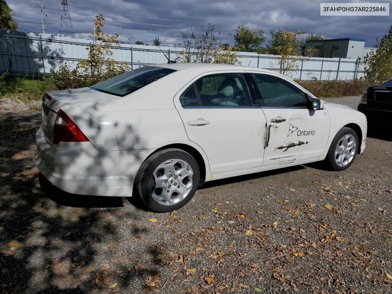 2010 Ford Fusion Se VIN: 3FAHP0HG7AR225846 Lot: 70454104