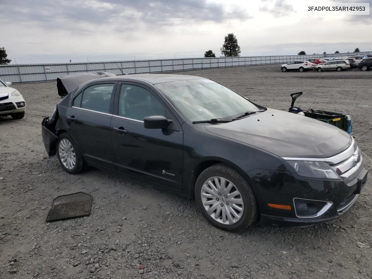 2010 Ford Fusion Hybrid VIN: 3FADP0L35AR142953 Lot: 70469764