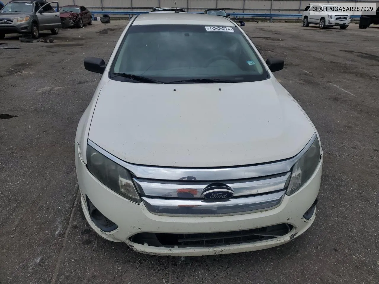 2010 Ford Fusion S VIN: 3FAHP0GA6AR287929 Lot: 70800674