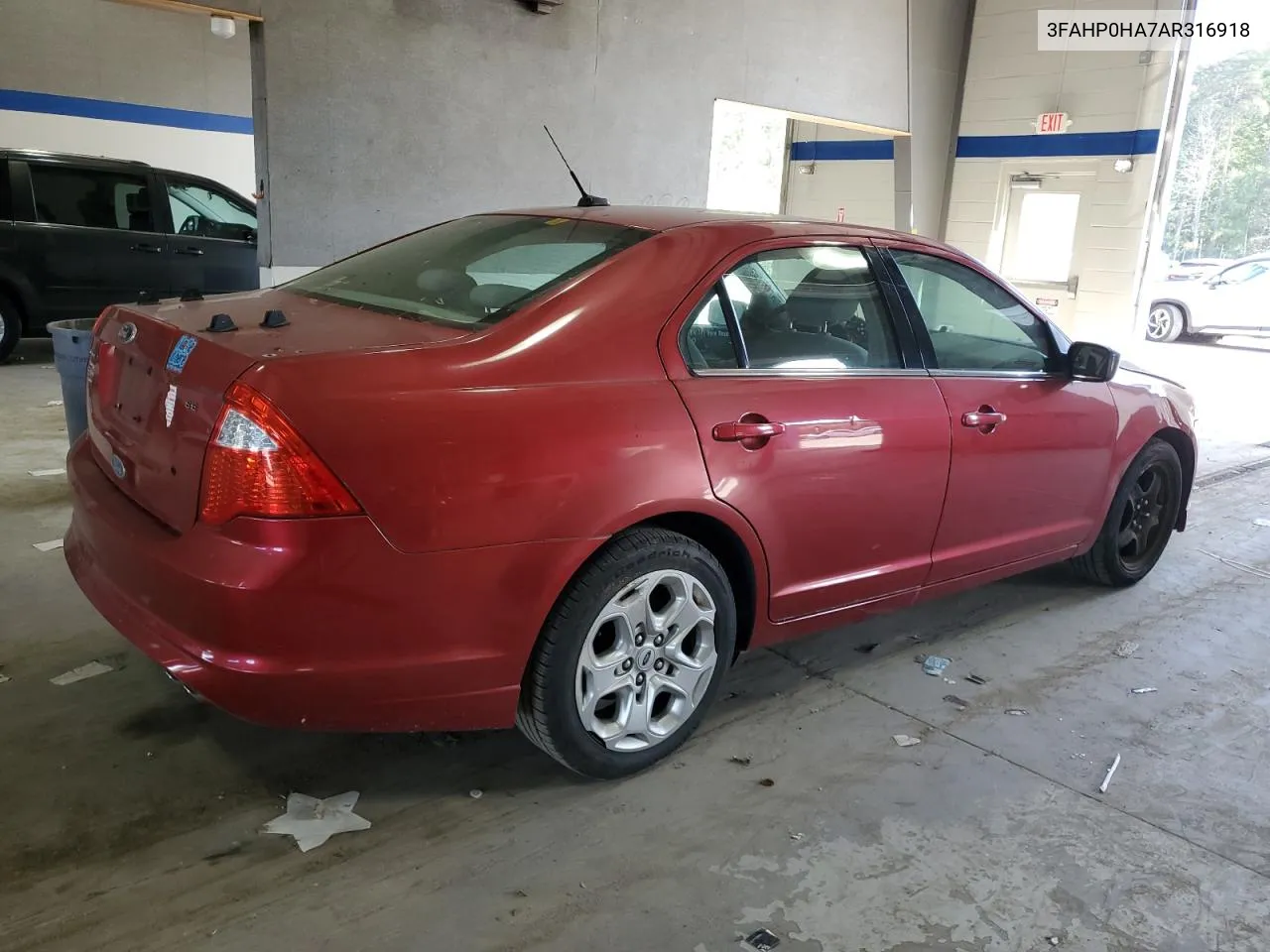 2010 Ford Fusion Se VIN: 3FAHP0HA7AR316918 Lot: 71097044