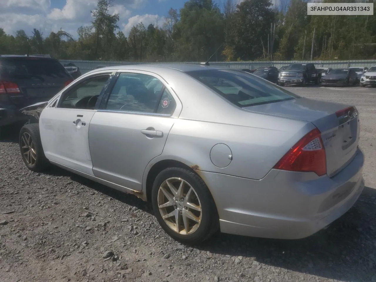 2010 Ford Fusion Sel VIN: 3FAHP0JG4AR331343 Lot: 71631514