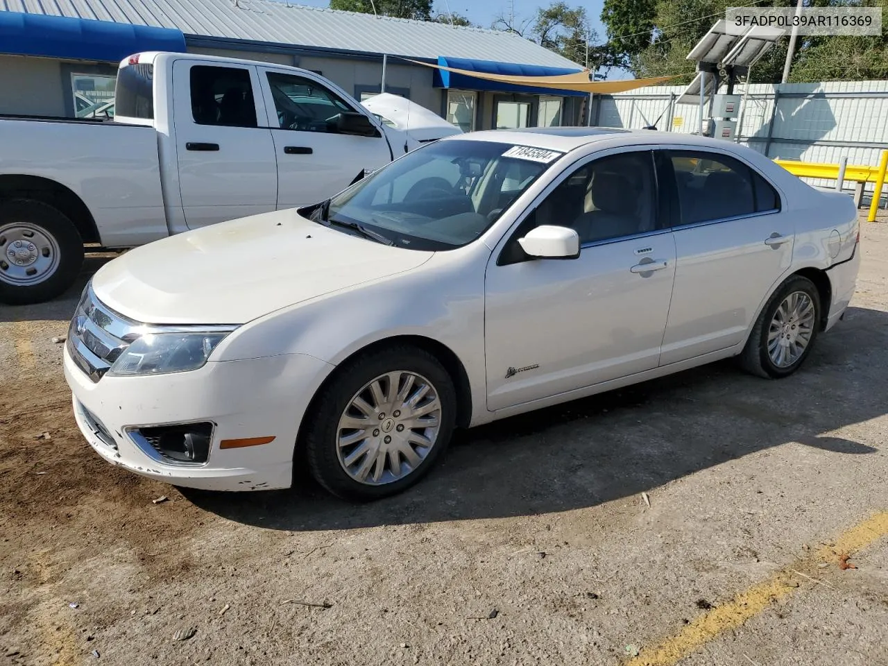 2010 Ford Fusion Hybrid VIN: 3FADP0L39AR116369 Lot: 71845504