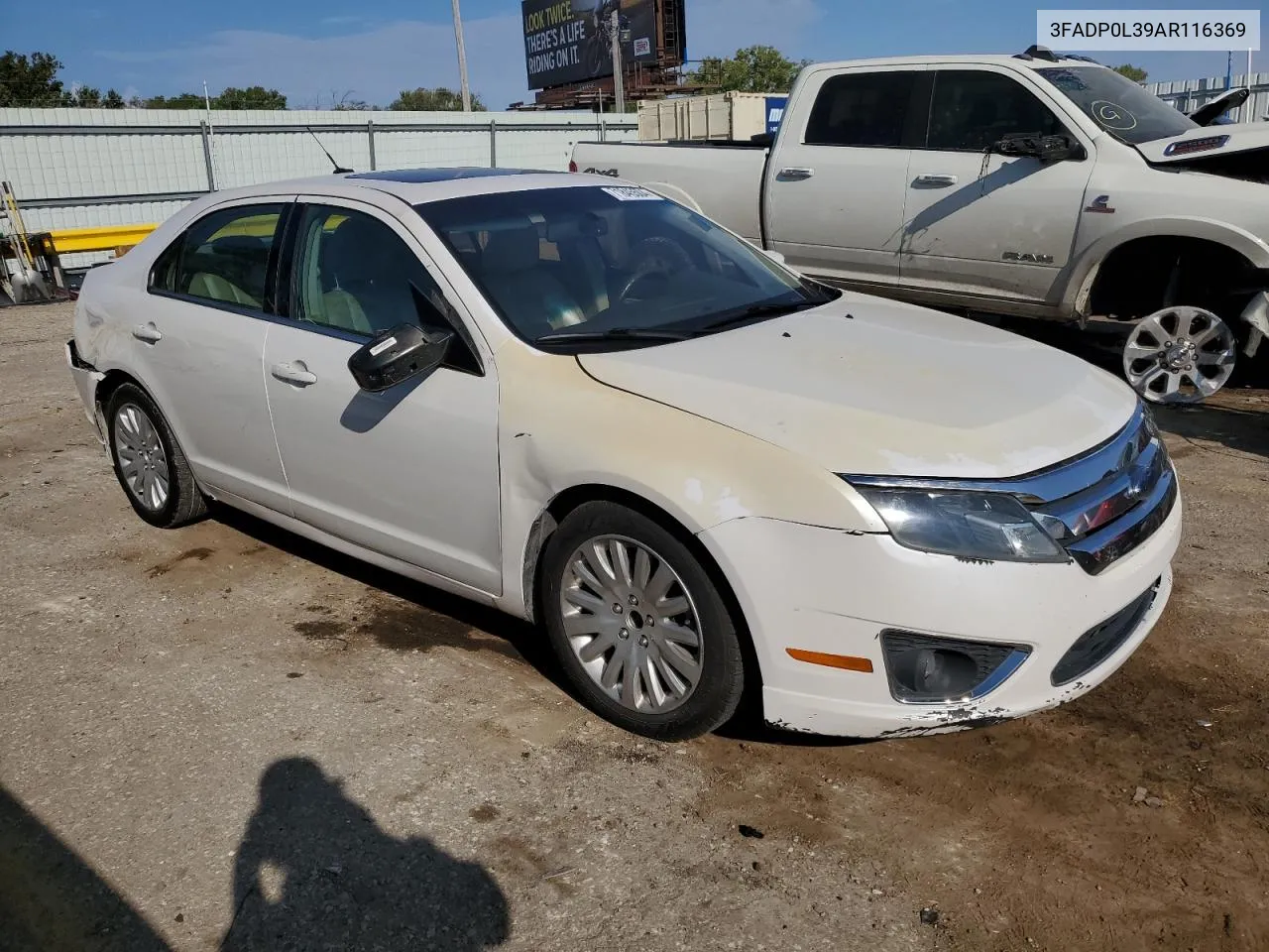 2010 Ford Fusion Hybrid VIN: 3FADP0L39AR116369 Lot: 71845504