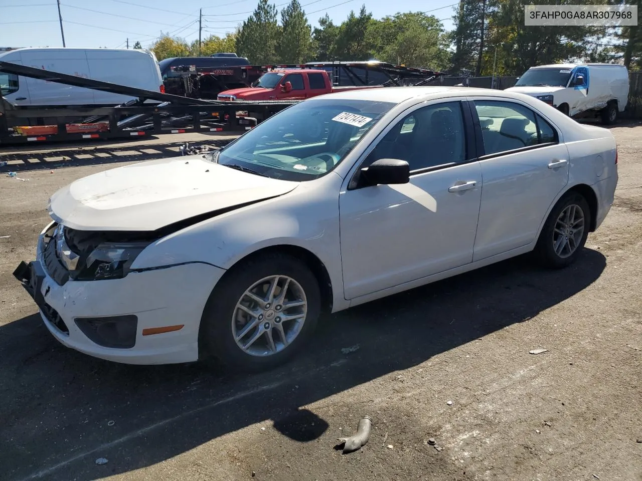 2010 Ford Fusion S VIN: 3FAHP0GA8AR307968 Lot: 72471474