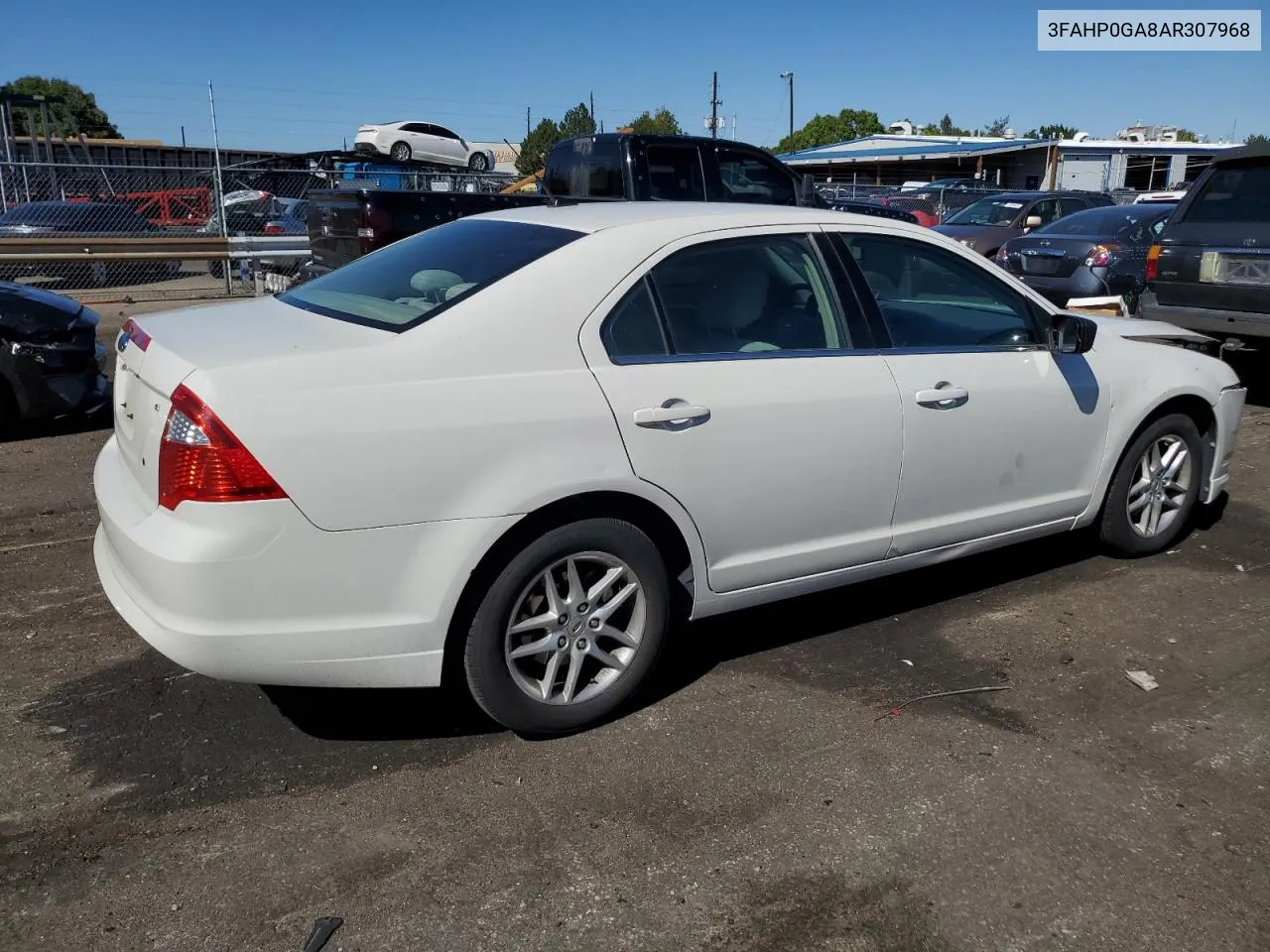 2010 Ford Fusion S VIN: 3FAHP0GA8AR307968 Lot: 72471474