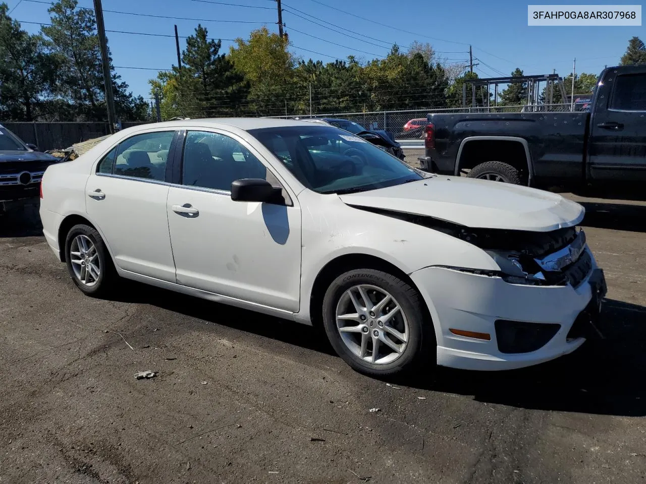 2010 Ford Fusion S VIN: 3FAHP0GA8AR307968 Lot: 72471474