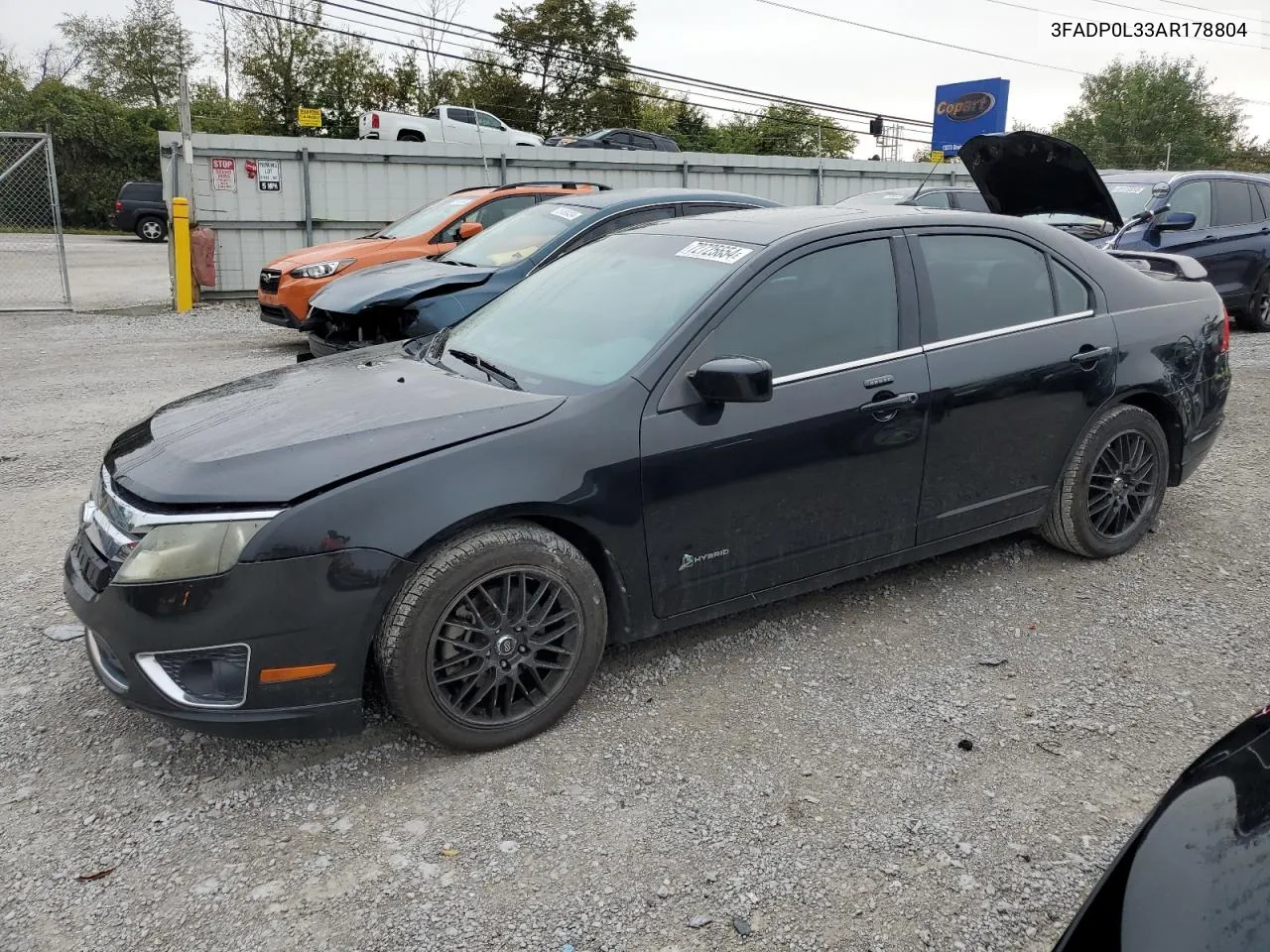 2010 Ford Fusion Hybrid VIN: 3FADP0L33AR178804 Lot: 72725654